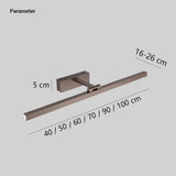 Modern Linear Wall Sconce Waterproof Metal for Bathroom