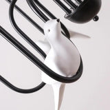 Ceramic Bird Black Vintage Chandelier - Clowas