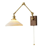 Antique Gold Wall Light with Brass Long Arm