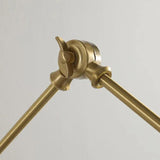 Antique Gold Wall Light with Brass Long Arm
