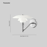 Chrome Plated Glass Lampshade Modern Wall Lights - Clowas
