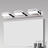 Chrome Square Modern Bathroom Mirror Lights - Clowas