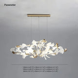 Circular Leaves Modern Gold Pendant Light - Clowas