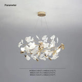 Circular Leaves Modern Gold Pendant Light - Clowas