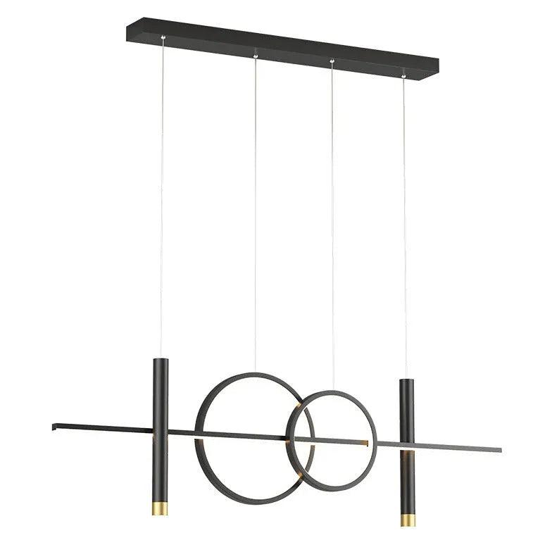 Circular Lines Dining Room LED Pendant Light - Clowas