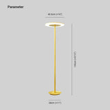 Circular Ring Long Pole Floor Lamp - Clowas