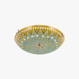 Circular Stitching Glass Modern Flush Ceiling Lights - Clowas