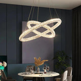 Circular Weaving Crystal Modern Pendant Light - Clowas