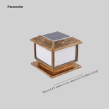Classic Square Solar Outdoor Pillar Lights - Clowas