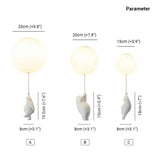 Cloud Bear Bedroom White Flush Ceiling Lights - Clowas
