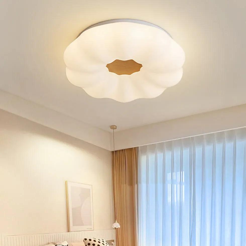 Cloud Cotton Bedroom White Flush Ceiling Lights - Clowas