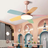 Colored Fan Blades Ceiling Fan with Light - Clowas