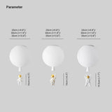 Balloon Astronaut Ceiling Light for Children, Anti Glare