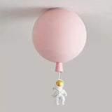 Balloon Astronaut Ceiling Light for Children, Anti Glare