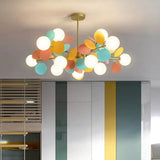 Colorful Flower Design Modern Chandelier - Clowas