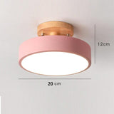 Macaron Wooden LED Ceiling Light for Corridor