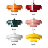 Bauhaus Cake Pendant Light Metal with Dimmable LED for Dining Rooms