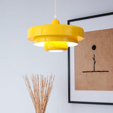 Bauhaus Cake Pendant Light Metal with Dimmable LED for Dining Rooms