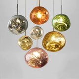 Modern Acrylic Lava Pendant Light Over Dining Table