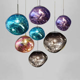 Modern Acrylic Lava Pendant Light Over Dining Table