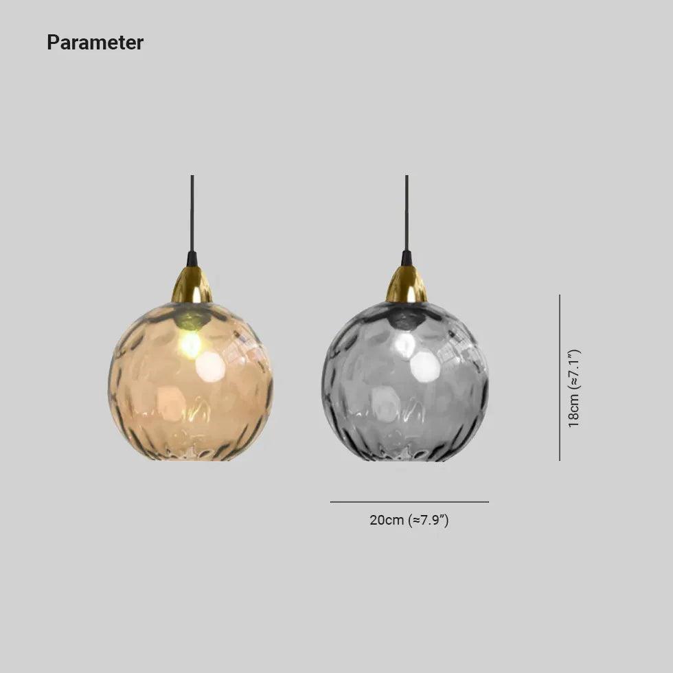 Coloured Glass Dining Room pendant light - Clowas