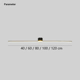 Modern Linear Semi Flush Mount Ceiling Light for Living Rooms, Anti Glare