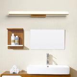 Concise Wooden Modern Bathroom Mirror Lights - Clowas