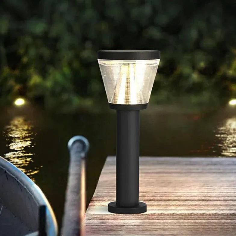 Cone Shade Solar Bollard Lights - Clowas