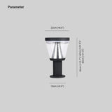Cone Shade Solar Bollard Lights - Clowas