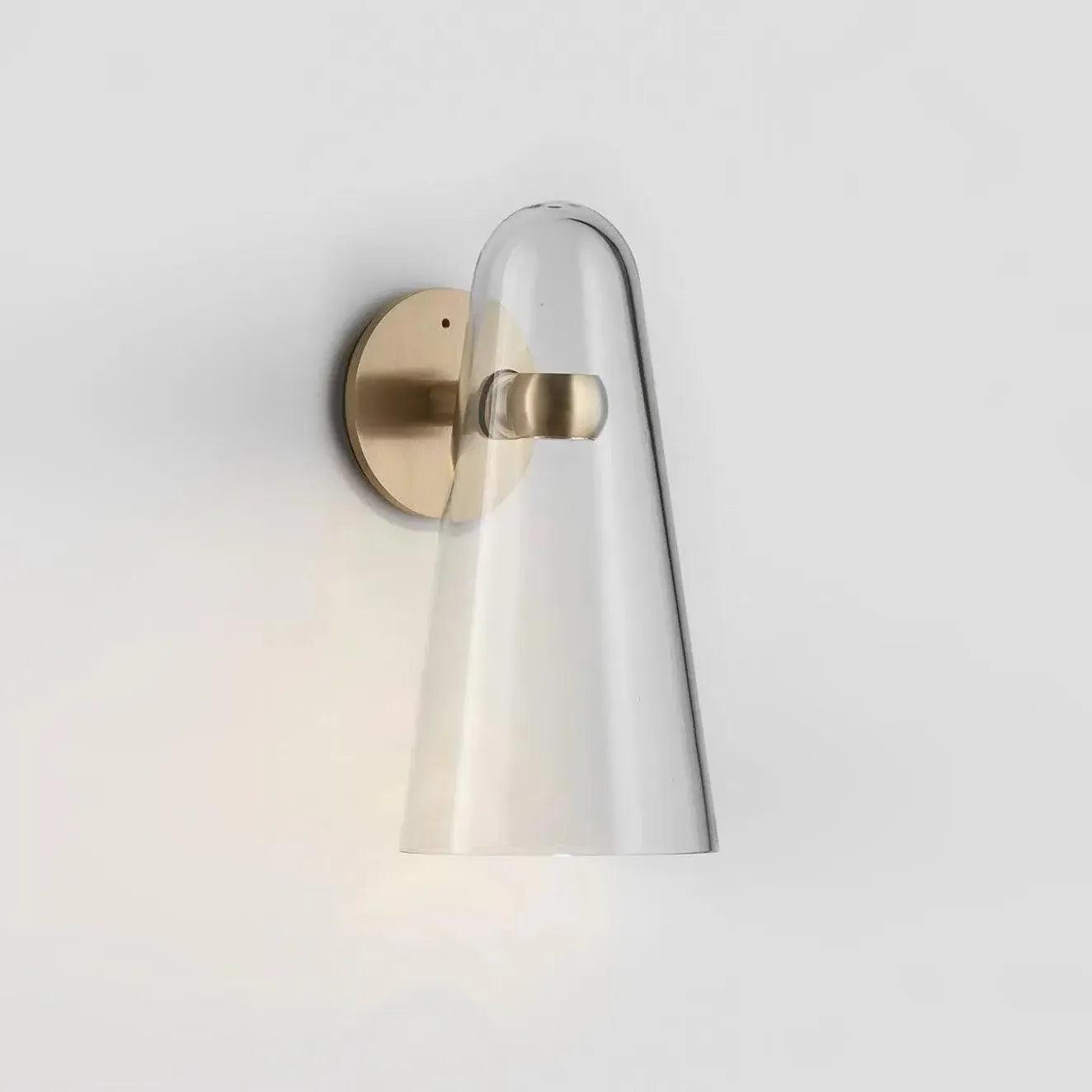 Cone Transparent Glass Modern Wall Lights - Clowas
