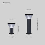 Contemporary Solar Waterproof Bollard Light for Garden