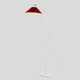 Vintage Pleated Bright Floor Lamp for Living Room
