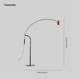 Adjustable Curved Linear Design Floor Lamp - Clowas