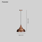 Semi-Sphere Vintage Industrial Pendant Light - Clowas