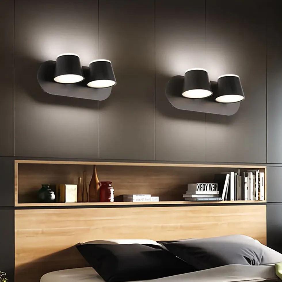 Black Cylindrical Led Modern Spotlight - Clowas