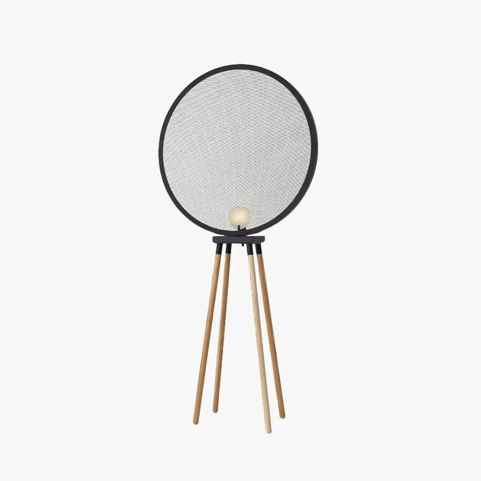 Black Round Lampshade Four-Legged Floor Lamp - Clowas