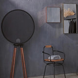 Black Round Lampshade Four-Legged Floor Lamp - Clowas