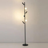 Multi-Head Black Slim Floor Lamp - Clowas