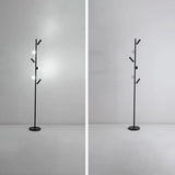 Multi-Head Black Slim Floor Lamp - Clowas
