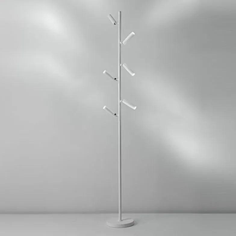 Multi-Head Black Slim Floor Lamp - Clowas