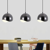 Hemispherical Streamlined Metal Kitchen Pendant Light - Clowas