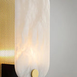 Rectangular Rounded Corner Marble Floor Lamp - Clowas