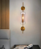 Modern Glass LED Wall Light for Bedside, Anti-Glare