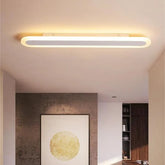 Modern Ultra-Slim Eye-Friendly Oval Ceiling Light for Hallway