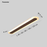 Modern Ultra-Slim Eye-Friendly Oval Ceiling Light for Hallway