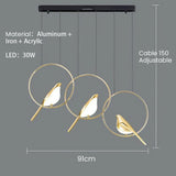 Magpie Metal LED Ring Pendant Light