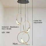 Magpie Metal LED Ring Pendant Light