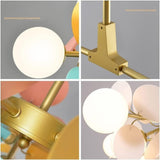 Nordic Branch Glass Colourful Bubble Ceiling Light