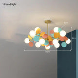 Nordic Branch Glass Colourful Bubble Ceiling Light