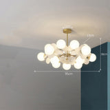 Nordic Branch Glass Colourful Bubble Ceiling Light